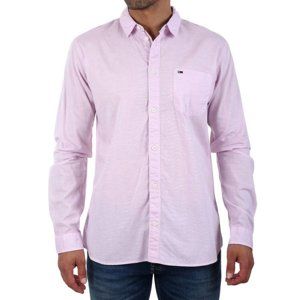 Tommy Hilfiger pánská růžová košile Essential